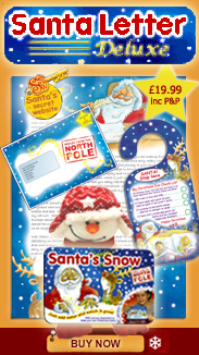 Santa's Classic Letter + SnowmanTeddy + Santa's Magic Snow. Images not to scale.